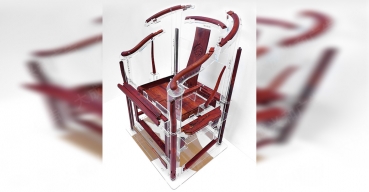 亚克力工艺品——红木椅子拆分展示架